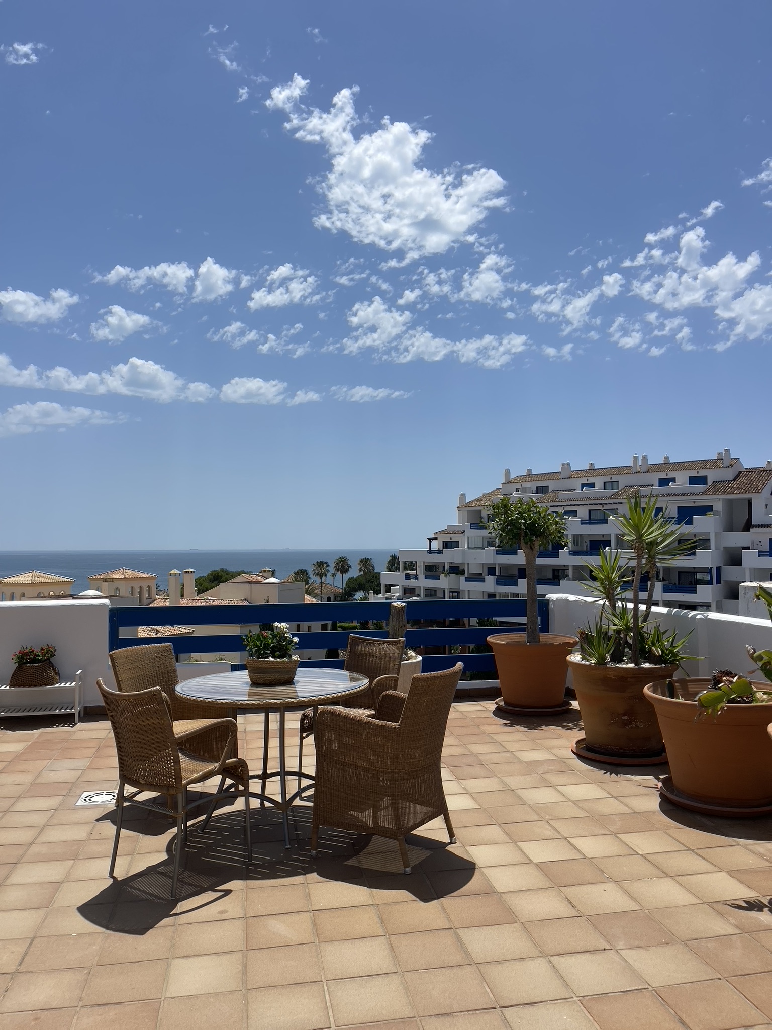 Mediterranean sea view from terrace