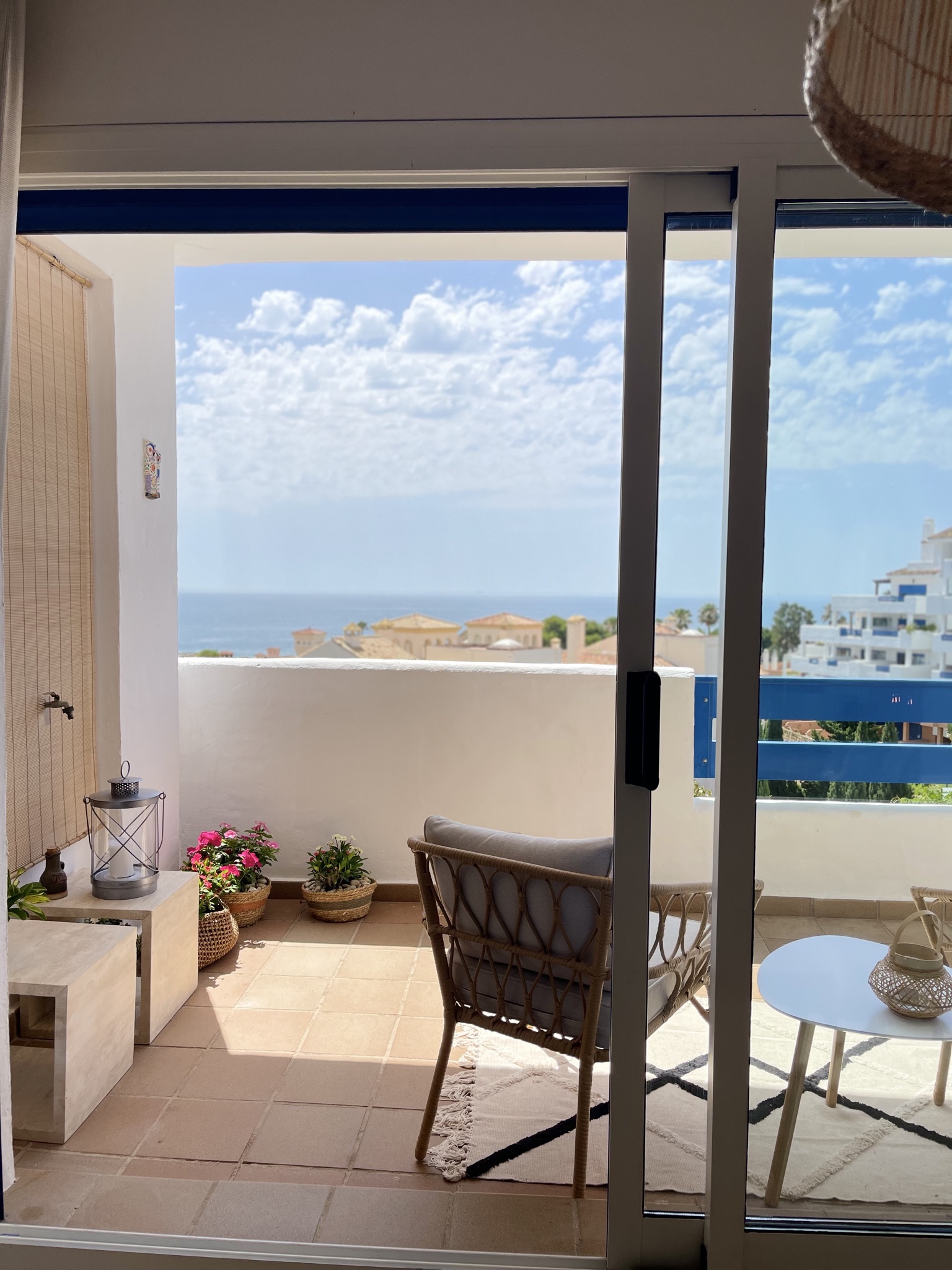 Sea view from balcony